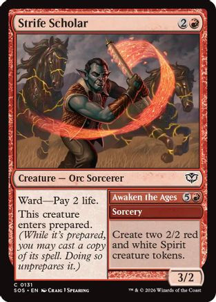 Strife Scholar (SOS-131) - Secrets of Strixhaven、Wizards of the Coast、kayou