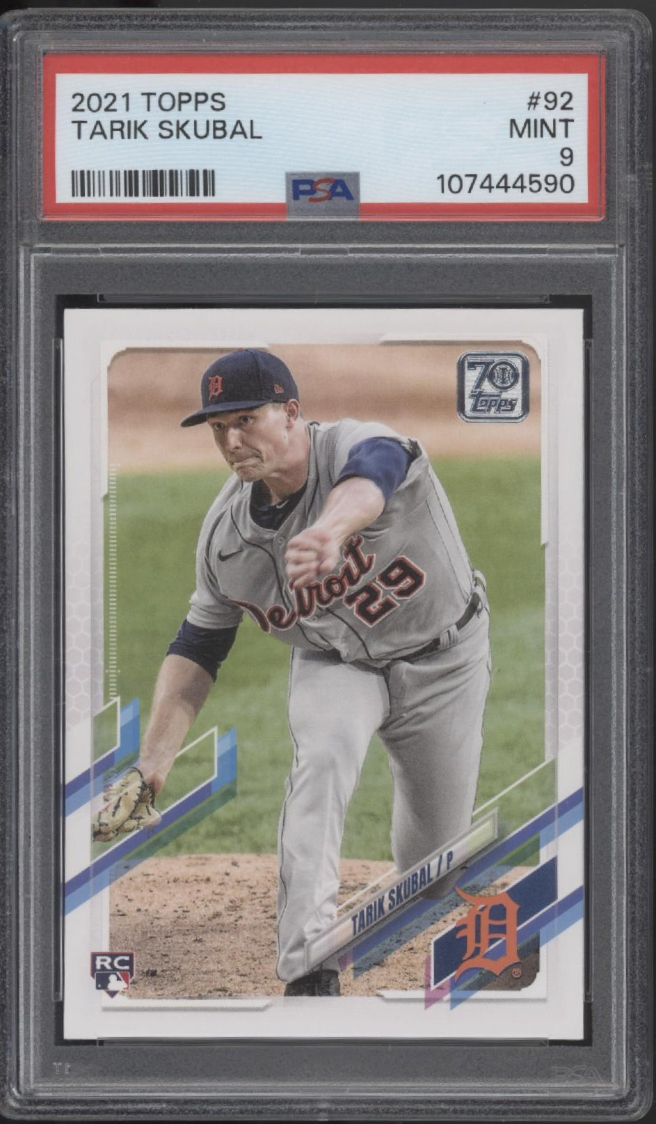 Tarik Skubal 2021 Topps Series 1 RC #92 PSA 9 #1、Collector Store LLC、kayou