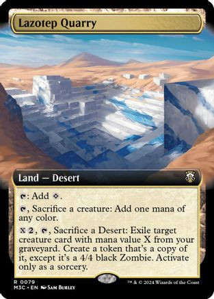 Lazotep Quarry (Extended Art) (Ripple Foil) (M3C-079) - Modern Horizons 3 Commander Foil、Wizards of the Coast、kayou