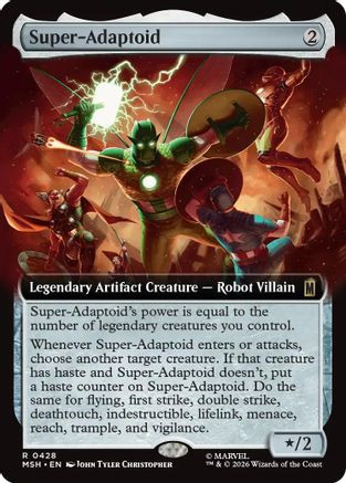 Super-Adaptoid (Extended Art) (MSH-428) - Marvel Super Heroes Foil、Wizards of the Coast、kayou