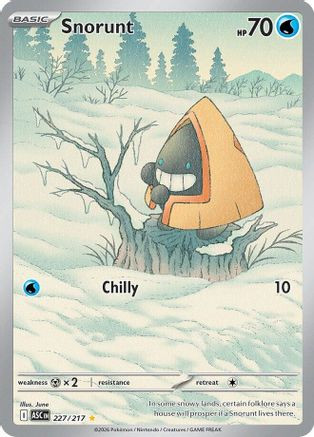 Snorunt - 227/217 227 - ME Ascended Heroes Holofoil、The Pokémon Company、kayou