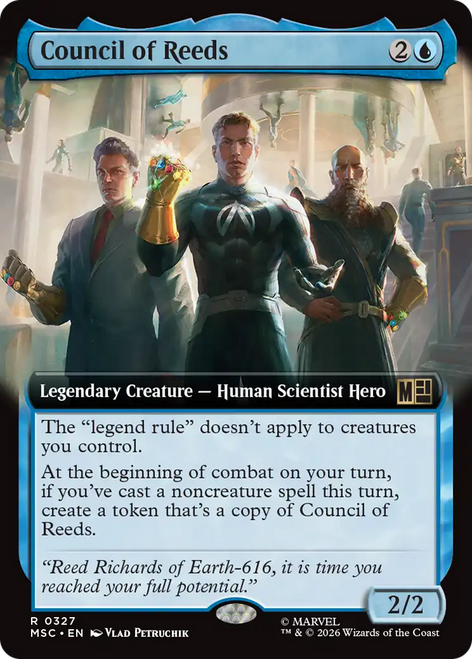 Council of Reeds (Extended Art) | Marvel Super Heroes Commander、Magic: The Gathering、kayou