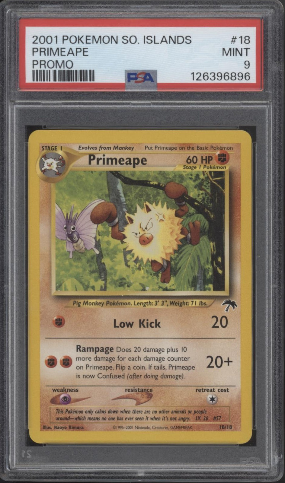 Primeape Pokemon Southern Islands Promo #18 PSA 9、Collector Store LLC Gaming、kayou