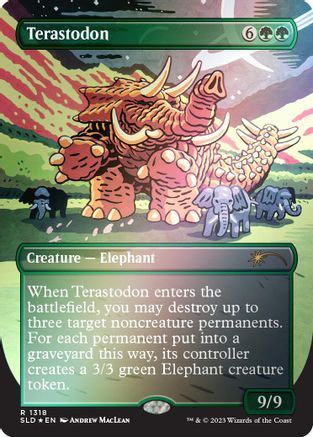 Terastodon (Rainbow Foil) (SLD-1318) - Secret Lair Drop Series Foil、Wizards of the Coast、kayou