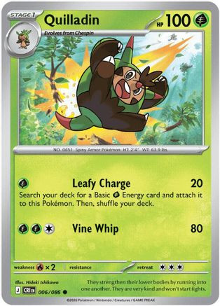 Quilladin 6 - ME04 Chaos Rising Reverse Holofoil、The Pokémon Company、kayou