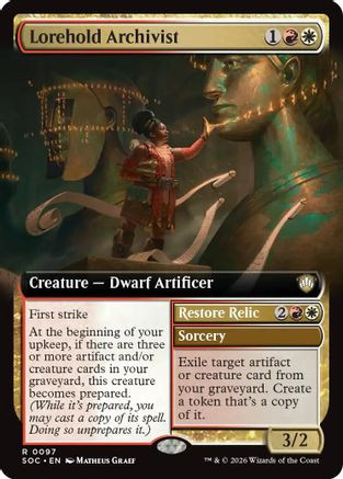 Lorehold Archivist (Extended Art) (SOC-097) - Commander: Secrets of Strixhaven、Wizards of the Coast、kayou