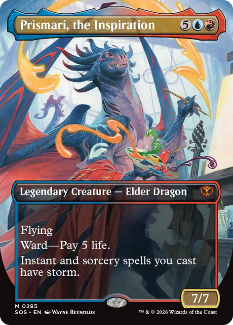 Prismari, the Inspiration (Borderless Art) | Secrets of Strixhaven、Magic: The Gathering、kayou