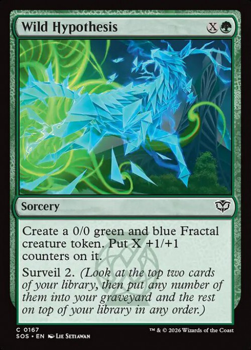 MtG Secrets of Strixhaven Common Wild Hypothesis #167、ToyWiz、kayou