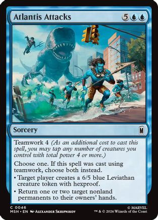 Atlantis Attacks (MSH-046) - Marvel Super Heroes Foil、Wizards of the Coast、kayou