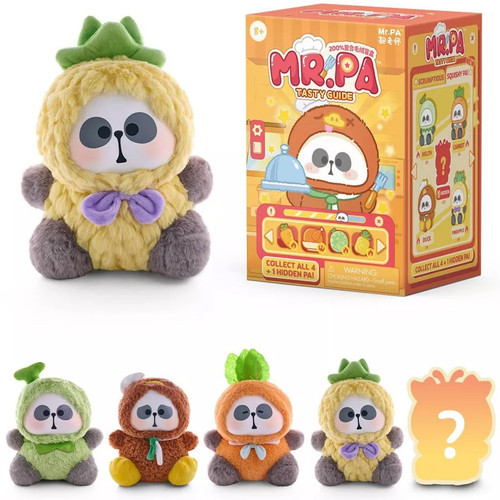 Mr. Pa Tasty Guide Series Plush Collectible 9-Inch Mystery Pack 1 RANDOM Character、ToyWiz、kayou