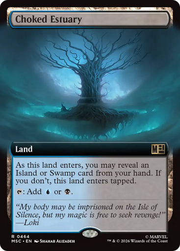 Choked Estuary (Extended Art) | Marvel Super Heroes Commander、Magic: The Gathering、kayou