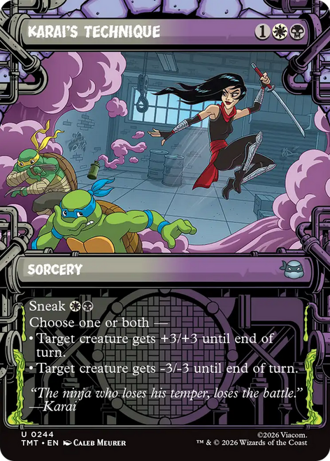 Karai's Technique (Showcase Frame) | Teenage Mutant Ninja Turtles、Magic: The Gathering、kayou