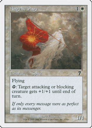Angelic Page (7ED-001) - 7th Edition Foil、Wizards of the Coast、kayou