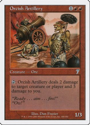 Orcish Artillery (7ED-205) - 7th Edition、Wizards of the Coast、kayou