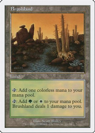 Brushland (7ED-326) - 7th Edition Foil、Wizards of the Coast、kayou