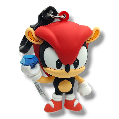 3D Figural Bag Clip Sonic the Hedgehog Series 6 Mighty 2-Inch Minifigure Loose、ToyWiz、kayou