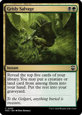 Grisly Salvage (Ripple Foil) (M3C-263) - Modern Horizons 3 Commander Foil、Wizards of the Coast、kayou