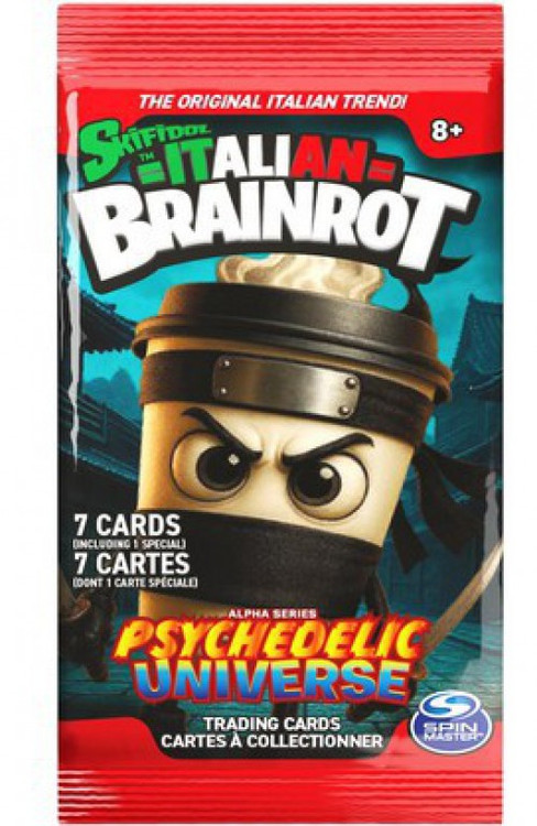 Italian Brainrot Mystery Trading Card Game Alpha Series Psychedelic Universe Booster Pack 7 Cards、ToyWiz、kayou