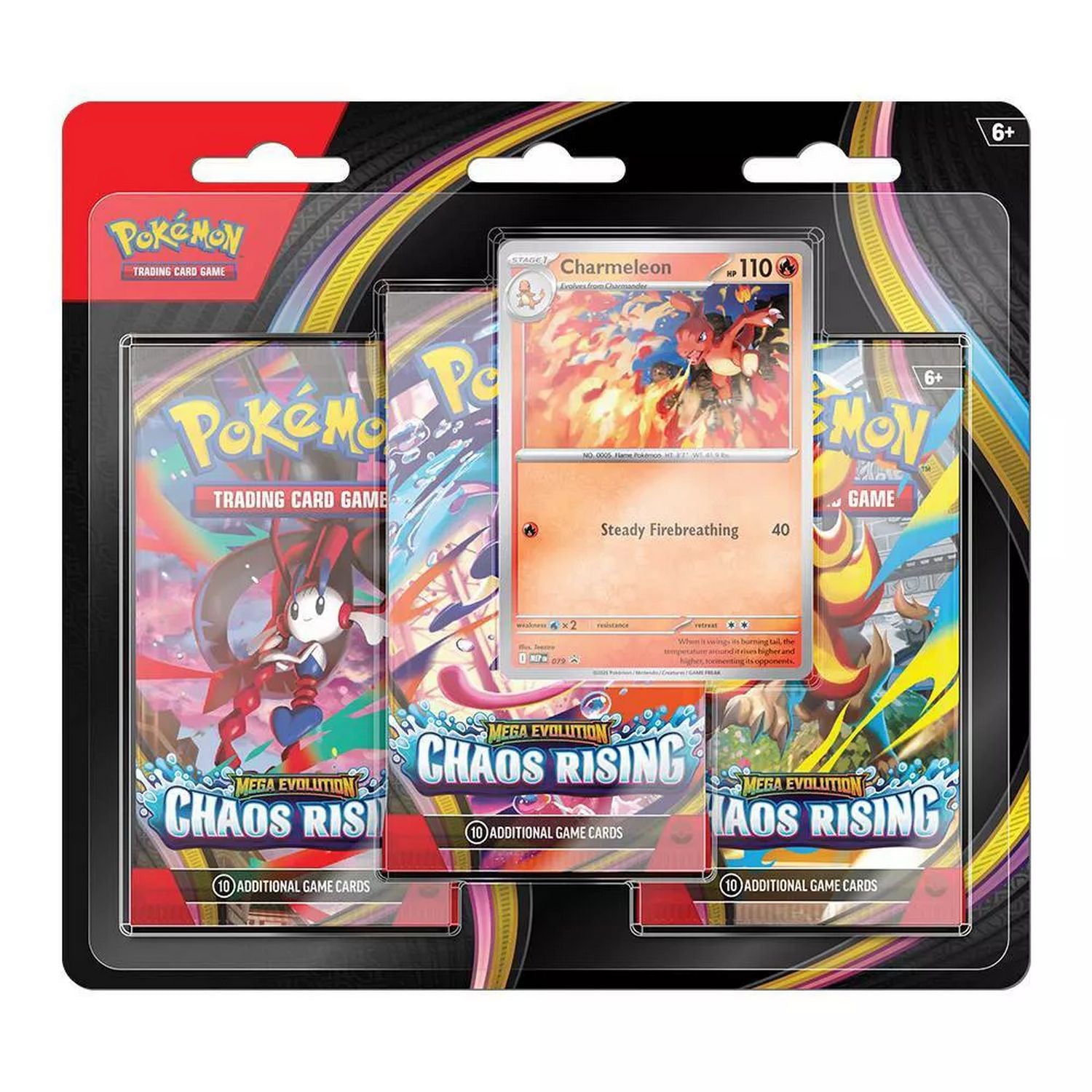 Pokemon: Mega Evolution Chaos Rising 3-Pack Blister (ME04)、Pokemon、kayou