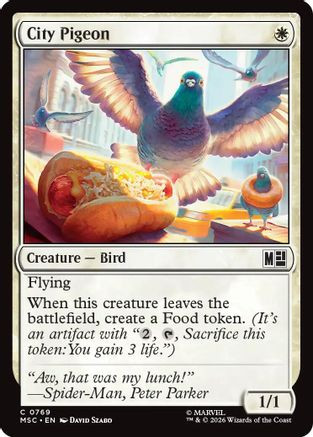 City Pigeon (MSC-769) - Commander: Marvel Super Heroes Foil、Wizards of the Coast、kayou