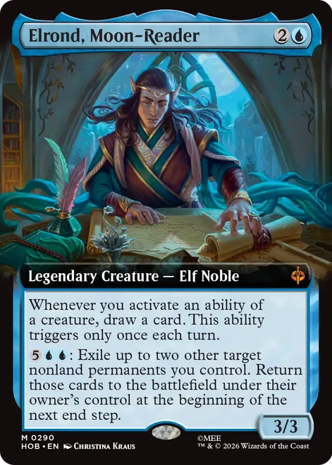 Elrond, Moon-Reader (Extended Art) | The Hobbit、Magic: The Gathering、kayou