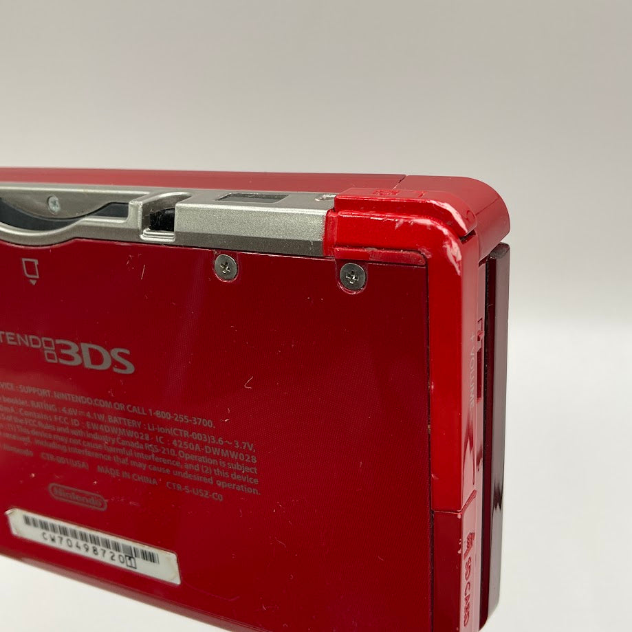 Nintendo 3DS Flame Red System No Charger or Stylus Used、Collector Store LLC - VG、kayou