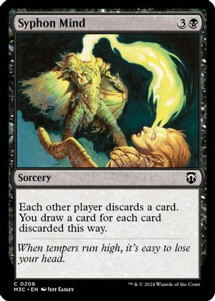 Syphon Mind (Ripple Foil) (M3C-206) - Modern Horizons 3 Commander Foil、Wizards of the Coast、kayou