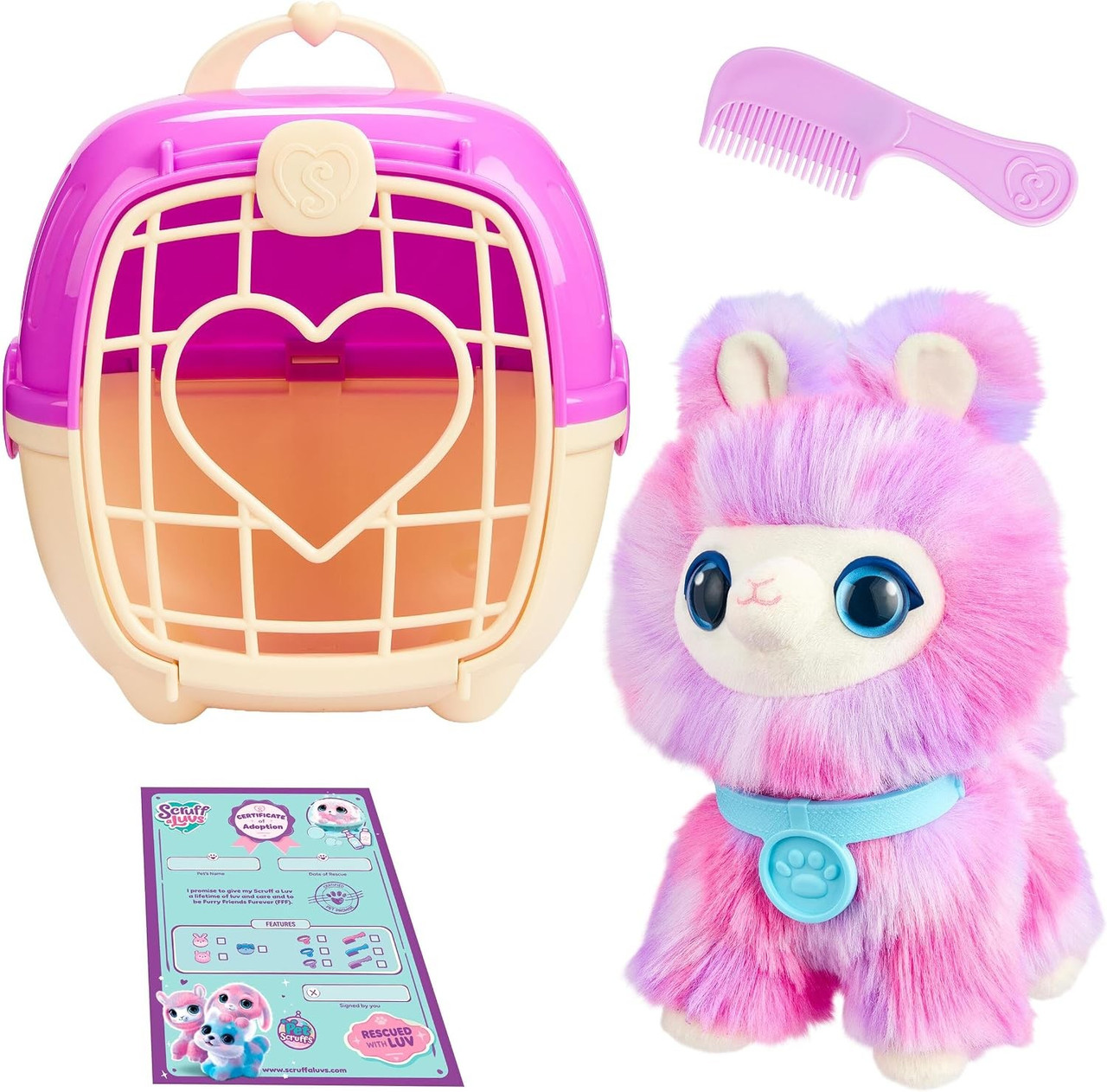 Little Live Pets Scruff A Luvs Pet Scruffs Tie-Dye Plush Surprise Rescue Pet RANDOM Pet, Wash to Reveal, From Scruffy to Fluffy!、ToyWiz、kayou
