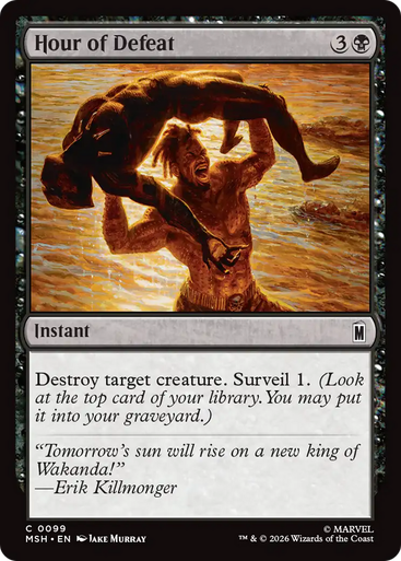 Hour of Defeat (Foil) | Marvel Super Heroes、Magic: The Gathering、kayou