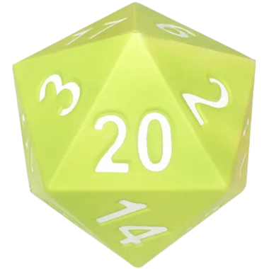 KESS Giant D20 Foam Dice - Spring Colors - Pastel Green、Kessler Corporation、kayou