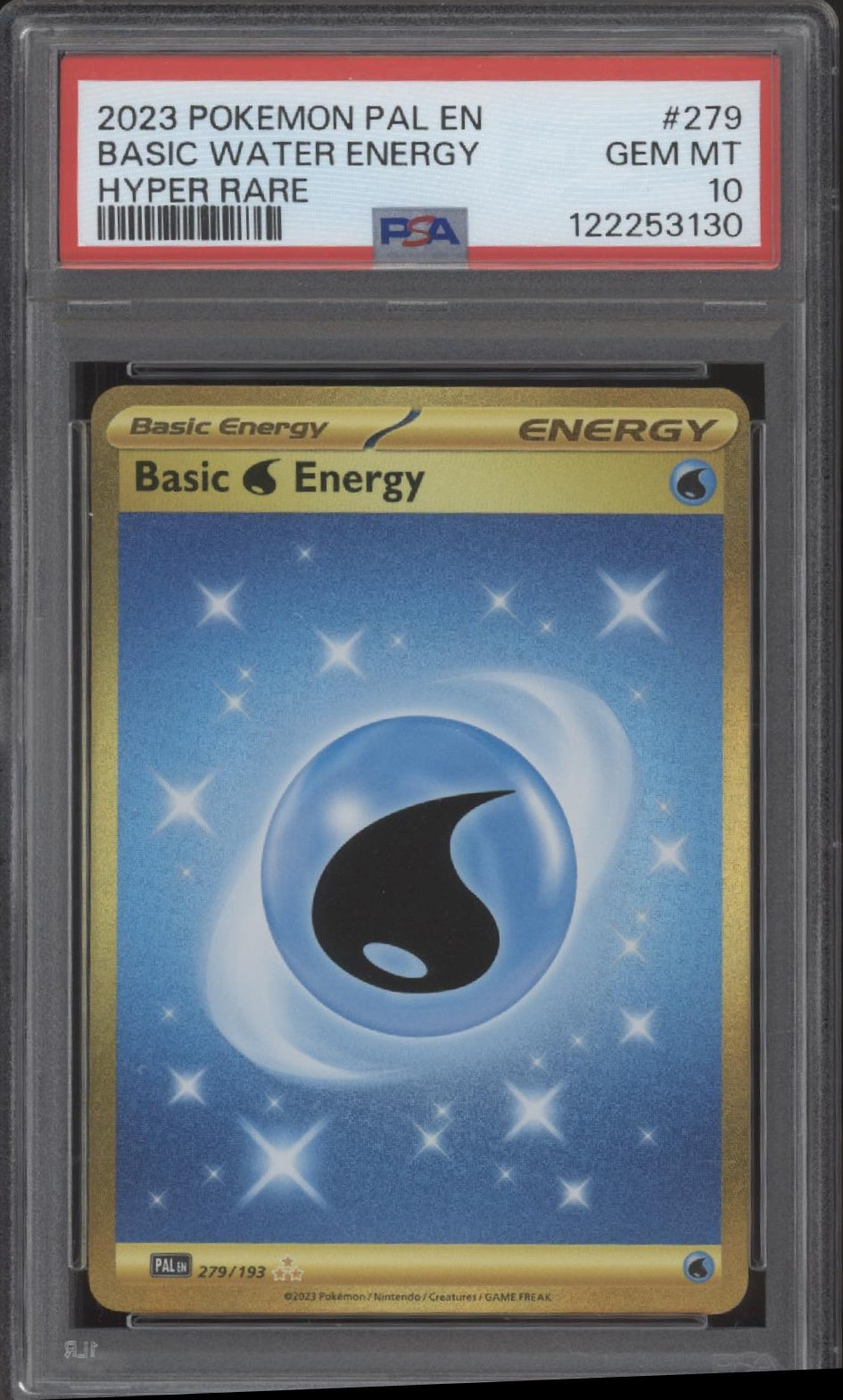 Basic Water Energy Pokemon Paldea Evolved Hyper Rare #279 PSA 9、Collector Store LLC Gaming、kayou