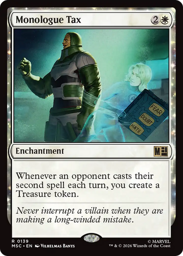 Monologue Tax (Surge Foil) | Marvel Super Heroes Commander、Magic: The Gathering、kayou
