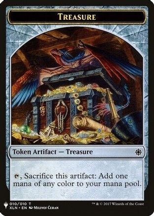 Treasure // Golem Double-sided Token (LIST-10 // 25) - The List Reprints、Wizards of the Coast、kayou