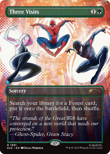 Three Visits (Foil) (Secret Lair - Marvel's Spider-Man: Heroic Deeds) | Secret Lair Drops、Magic: The Gathering、kayou