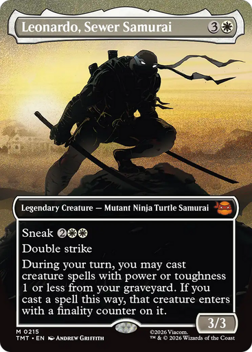 Leonardo, Sewer Samurai (Borderless Silhouette) | Teenage Mutant Ninja Turtles、Magic: The Gathering、kayou