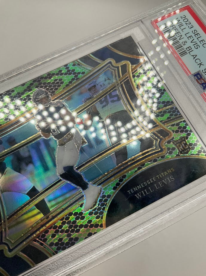 Will Levis 2023 Panini Select Green & Black Snake Prizm RC 1/2 #392 PSA 9、Collector Store LLC、kayou