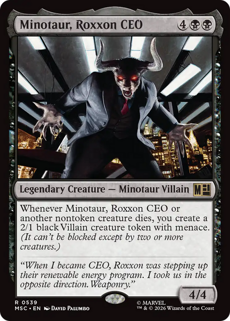 Minotaur, Roxxon CEO (Foil) | Marvel Super Heroes Commander、Magic: The Gathering、kayou