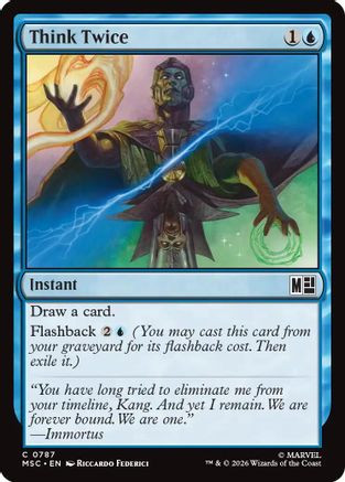 Think Twice (MSC-787) - Commander: Marvel Super Heroes、Wizards of the Coast、kayou