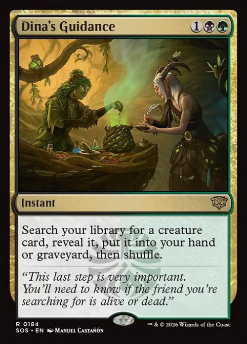 MtG Secrets of Strixhaven Rare Dina's Guidance #184、ToyWiz、kayou