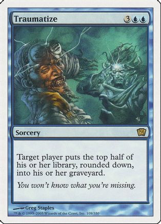 Traumatize (9ED-109) - 9th Edition Foil、Wizards of the Coast、kayou
