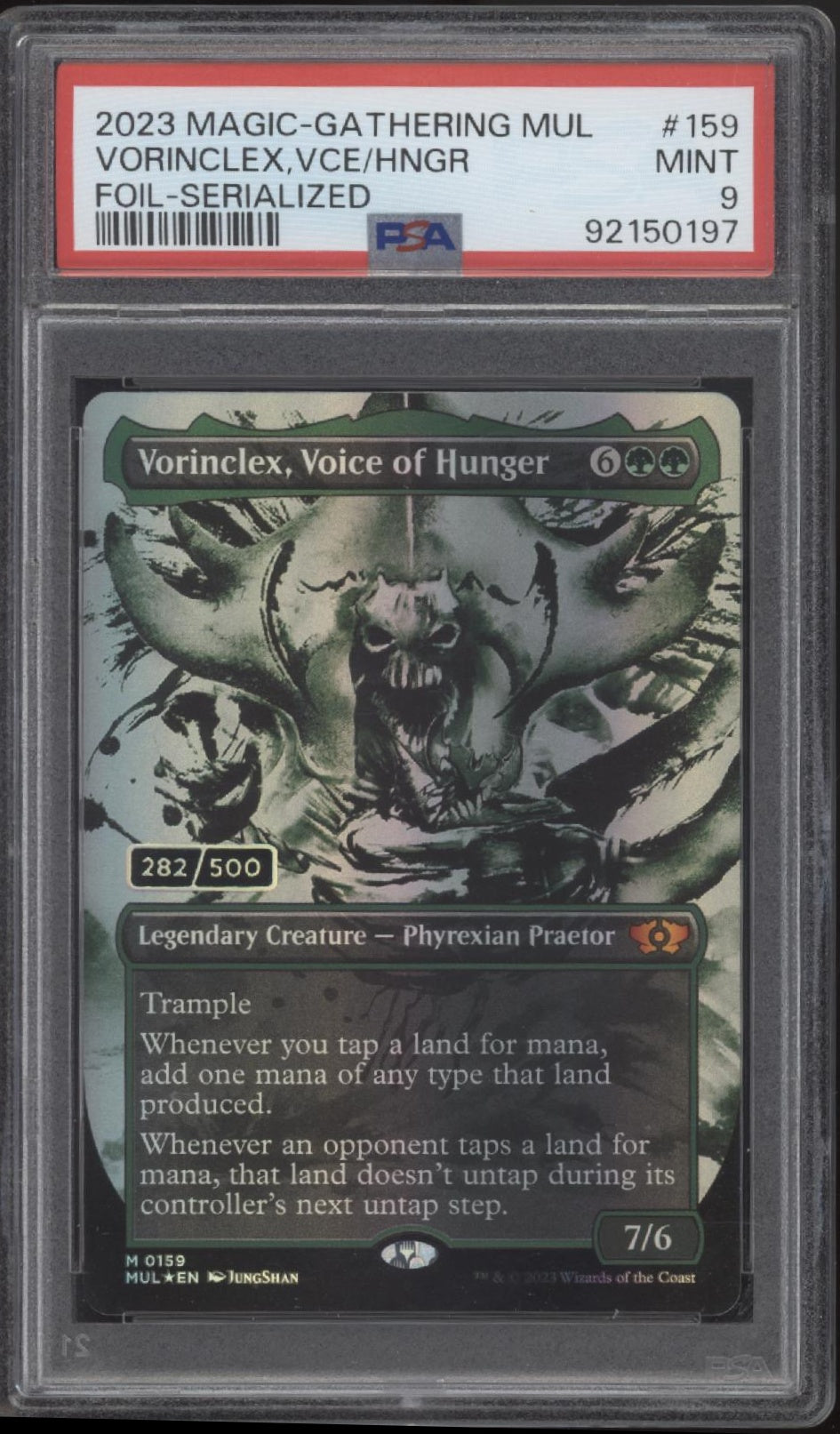 Vorinclex Voice of Hunger Magic the Gathering MUL Foil Serialized #159 PSA 9、Collector Store LLC Gaming、kayou