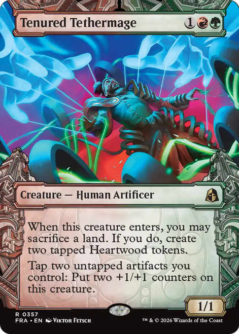 Tenured Tethermage (Sculptor's Stronghold Frame) | Reality Fracture、Magic: The Gathering、kayou