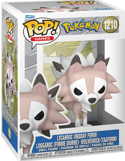 Funko Pokemon POP! Games Lycanroc Vinyl Figure #1210 Midday、ToyWiz、kayou