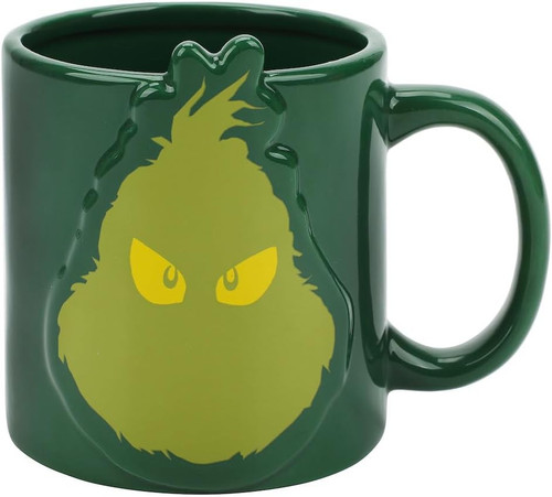 Dr. Seuss How the Grinch Stole Christmas The Grinch 16 Oz Ceramic Mug、ToyWiz、kayou