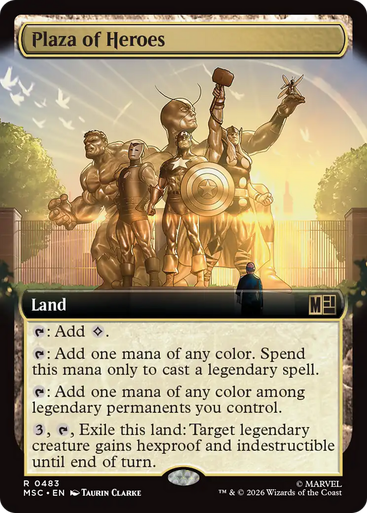 Plaza of Heroes (Extended Art) | Marvel Super Heroes Commander、Magic: The Gathering、kayou