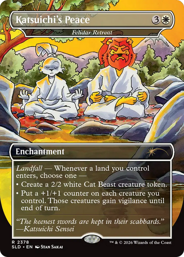 Felidar Retreat Katsuichi's Peace (Foil) (Secret Lair - Featuring: Stan Sakai) | Secret Lair Drops、Magic: The Gathering、kayou