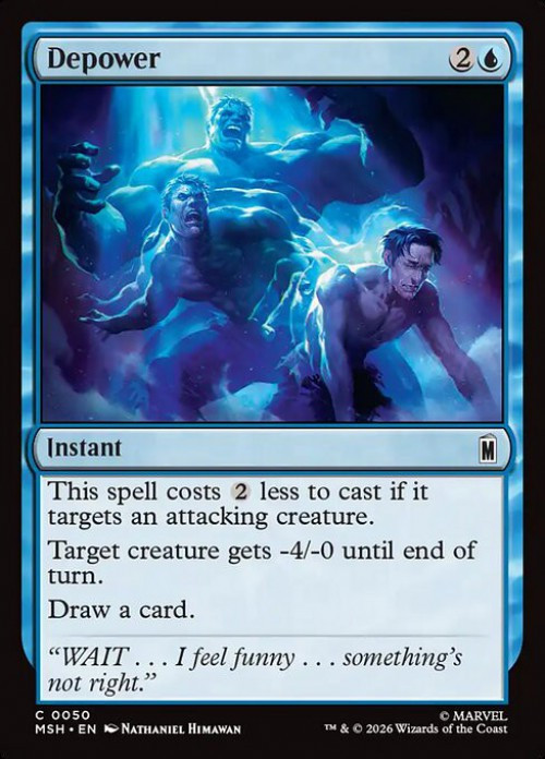 MtG Marvel Super Heroes Common Depower #50、ToyWiz、kayou