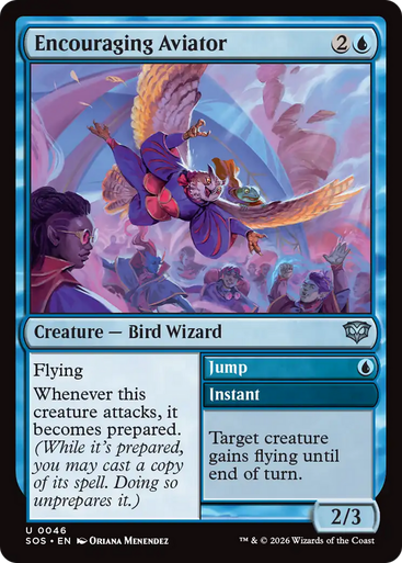 Encouraging Aviator // Jump (Foil) | Secrets of Strixhaven、Magic: The Gathering、kayou