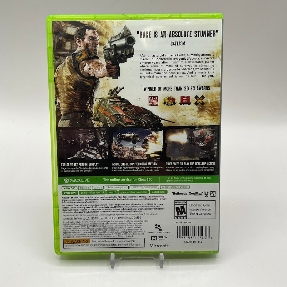 Rage Platinum Hits Xbox 360 Used、Collector Store LLC - VG、kayou
