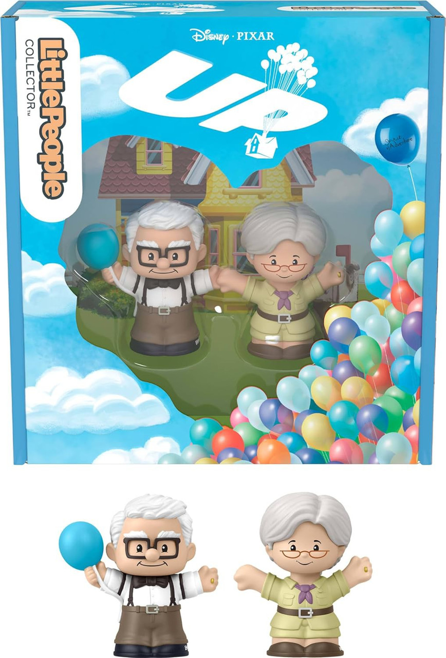 Fisher Price Little People Disney / Pixar UP Collector Series Carl & Ellie 2.5-Inch Figure 2-Pack、ToyWiz、kayou